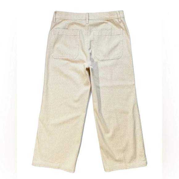 NWT J.Crew Slim Wide Leg Khaki Striped Sean’s - Picture 7 of 7